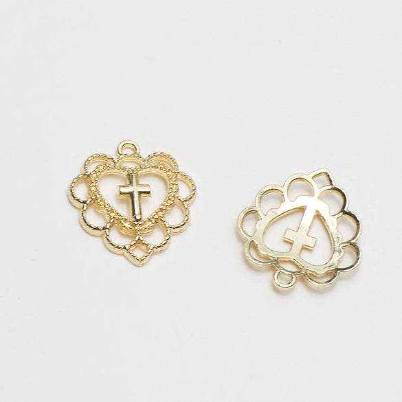 Minimalist Handmade Jewelry Hollow Geometric Flower Pendant Earrings Electroplated