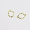 Minimalist Handmade Jewelry Hollow Geometric Flower Pendant Earrings Electroplated