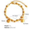 Minimalist Handmade 316L Stainless Steel Round Bead Chain Lock Necklace And Ushaped Chain Bracelet Electroplated Jewelry For Women