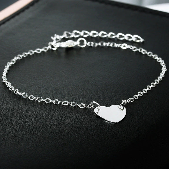 Minimalist Heart Shape Alloy Copper Necklace For Women With Electroplating Treatment And Twist Chain Ideal As Fashionable Small Gifts