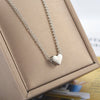 Minimalist Heart Shape Alloy Copper Necklace For Women With Electroplating Treatment And Twist Chain Ideal As Fashionable Small Gifts