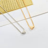 Minimalist Heart Shape Alloy Copper Necklace For Women With Electroplating Treatment And Twist Chain Ideal As Fashionable Small Gifts