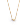Minimalist Heart Shape Alloy Copper Necklace For Women With Electroplating Treatment And Twist Chain Ideal As Fashionable Small Gifts