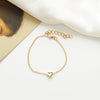 Minimalist Heart Shape Alloy Copper Necklace For Women With Electroplating Treatment And Twist Chain Ideal As Fashionable Small Gifts