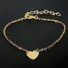 Minimalist Heart Shape Alloy Copper Necklace For Women With Electroplating Treatment And Twist Chain Ideal As Fashionable Small Gifts