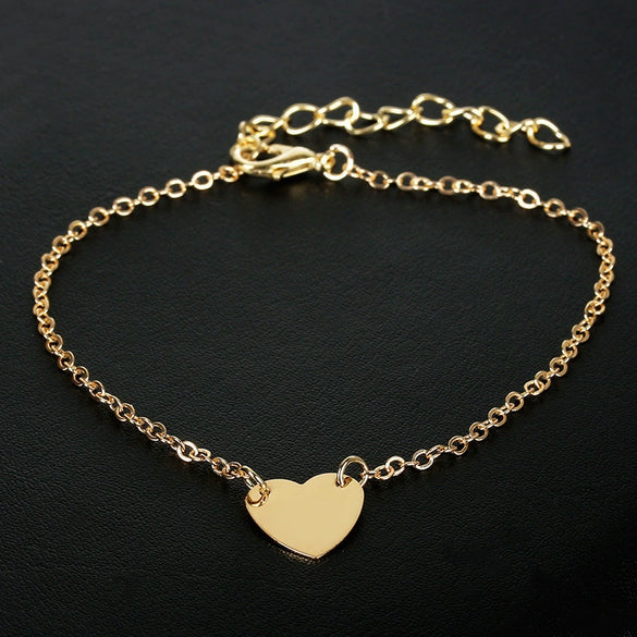 Minimalist Heart Shape Alloy Copper Necklace For Women With Electroplating Treatment And Twist Chain Ideal As Fashionable Small Gifts