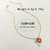 Minimalist Heart Shape Stainless Steel Pendant Necklace Electroplated