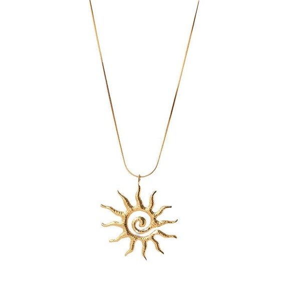 Minimalist Heart Shape Stainless Steel Pendant Necklace Electroplated