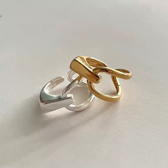 Minimalist Heart 925 Sterling Silver Women's Ring