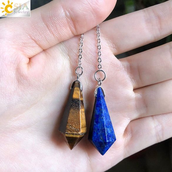 Minimalist Hexagonal Natural Crystal Pendant Semi Precious Stone Electroplated Jewelry Decoration Ornament