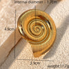 Minimalist Hiphop Conch Thread Ring And Elegant Bracelet In Stainless Steel With Heart Shape And Electroplating Treatment