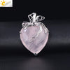 Minimalist Hollow Bow Natural Stone And Alloy Accessories Electroplated Valentine's Day Pendant Necklace