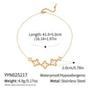 Minimalist Hollow Flower Pendant Necklace For Women Stainless Steel Jewelry With Electroplating Process