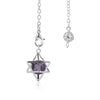 Minimalist Hollow Metal Hexagram Pendulum Pendant With Natural Stone Beads And Alloy Accessories Fun Jewelry