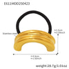Minimalist Ins Style Stainless Steel Half Round Hair Accessory Hair Rope Hair Tie Ponytail Elastic Band