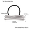 Minimalist Ins Style Stainless Steel Half Round Hair Accessory Hair Rope Hair Tie Ponytail Elastic Band