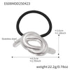 Minimalist Ins Style Stainless Steel Half Round Hair Accessory Hair Rope Hair Tie Ponytail Elastic Band