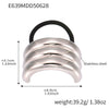Minimalist Ins Style Stainless Steel Half Round Hair Accessory Hair Rope Hair Tie Ponytail Elastic Band