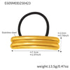 Minimalist Ins Style Stainless Steel Half Round Hair Accessory Hair Rope Hair Tie Ponytail Elastic Band