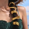 Minimalist Ins Style Stainless Steel Half Round Hair Accessory Hair Rope Hair Tie Ponytail Elastic Band