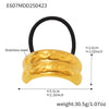 Minimalist Ins Style Stainless Steel Half Round Hair Accessory Hair Rope Hair Tie Ponytail Elastic Band