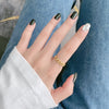 Minimalist Irregular Geometry Open Ring For Women Copper With 18K Gold Electroplated Finish
