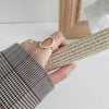 Minimalist Irregular Geometry Open Ring For Women Copper With 18K Gold Electroplated Finish