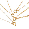 Minimalist Light Luxury Niche Women's Titanium Steel And Stainless Steel Necklace With Geometric Pattern And Electroplating Design And Sailor Clasp