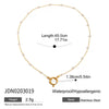 Minimalist Light Luxury Niche Women's Titanium Steel And Stainless Steel Necklace With Geometric Pattern And Electroplating Design And Sailor Clasp