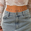 Minimalist Metal Body Chain Waist Chain With Lobster Clasp