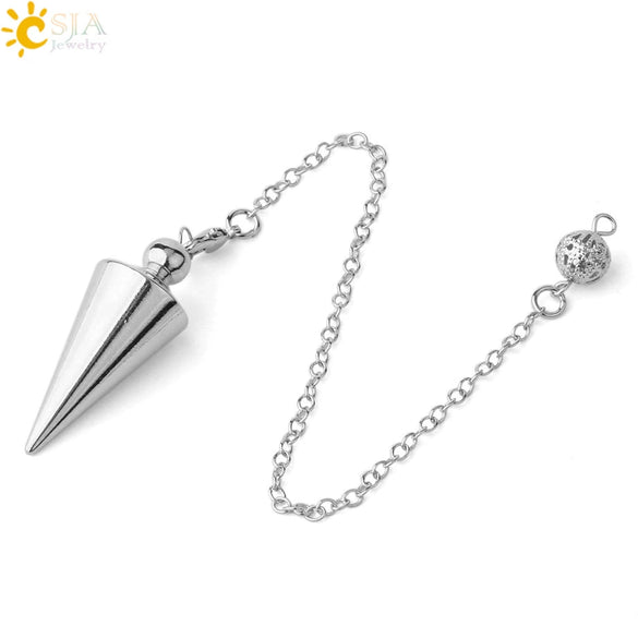 Minimalist Metal Conical Pendant Necklace With Detachable Pendant And Bronze Plated Electroplated Finish Wholesale Jewelry