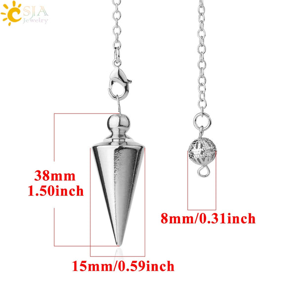 Minimalist Metal Conical Pendant Necklace With Detachable Pendant And Bronze Plated Electroplated Finish Wholesale Jewelry