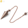 Minimalist Metal Conical Pendant Necklace With Detachable Pendant And Bronze Plated Electroplated Finish Wholesale Jewelry