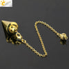 Minimalist Metal Conical Pendant Necklace With Detachable Pendant And Bronze Plated Electroplated Finish Wholesale Jewelry