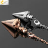 Minimalist Metal Conical Pendant Necklace With Detachable Pendant And Bronze Plated Electroplated Finish Wholesale Jewelry