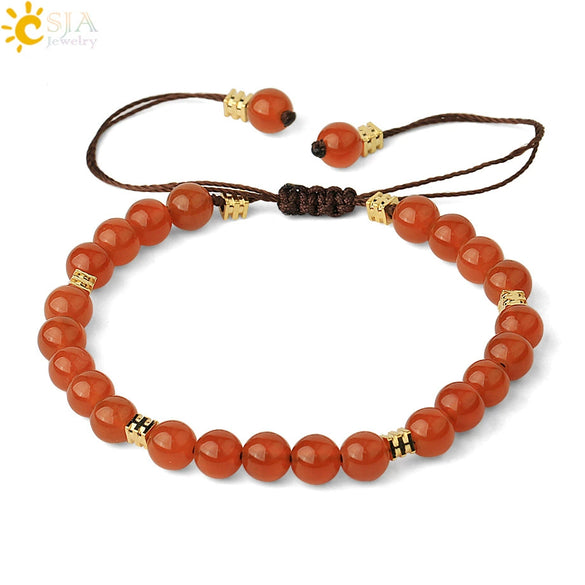 Minimalist Natural Amethyst Crystal Beaded Bracelet Gold Plated Adjustable Unisex Small Jewelry