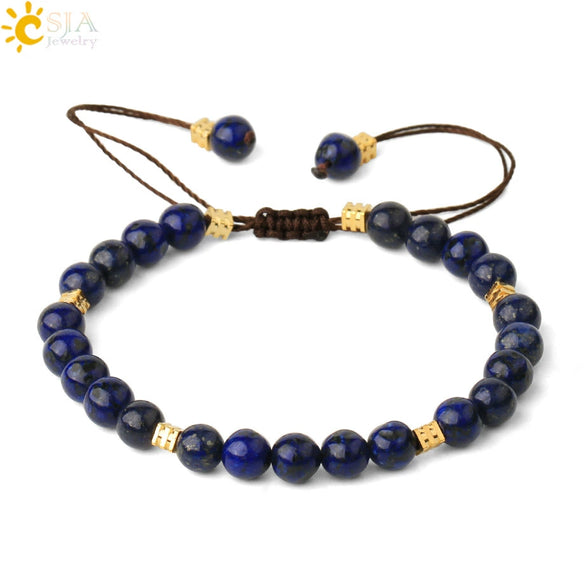 Minimalist Natural Amethyst Crystal Beaded Bracelet Gold Plated Adjustable Unisex Small Jewelry