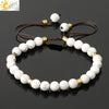 Minimalist Natural Amethyst Crystal Beaded Bracelet Gold Plated Adjustable Unisex Small Jewelry