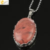 Minimalist Natural Amethyst Crystal Oval Pendant Necklace With Ball Chain Simple Unisex Jewelry