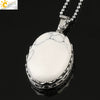 Minimalist Natural Amethyst Crystal Oval Pendant Necklace With Ball Chain Simple Unisex Jewelry