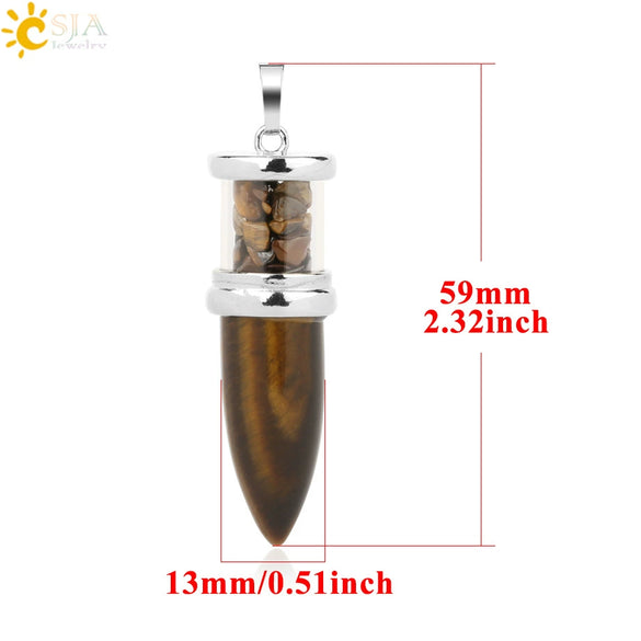 Minimalist Natural Crystal Dropshaped Pendant Leather Rope Necklace