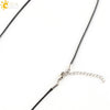 Minimalist Natural Crystal Geometric Pendant Necklace With Leather Rope Chain And Alloy Titanium Steel Accents Mixed Color