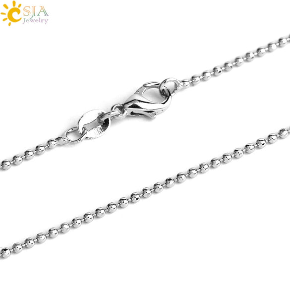 Minimalist Natural Crystal Heart Shaped Pendant Necklace With Bead Chain Simple Curved Leaf Inspired Design For Unisex Jewelry