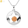 Minimalist Natural Crystal Hollow Star Pendant Necklace With Ball Chain Amethyst Stone Jewelry For Women
