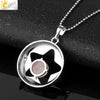 Minimalist Natural Crystal Hollow Star Pendant Necklace With Ball Chain Amethyst Stone Jewelry For Women