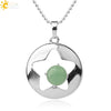 Minimalist Natural Crystal Hollow Star Pendant Necklace With Ball Chain Amethyst Stone Jewelry For Women