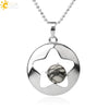 Minimalist Natural Crystal Hollow Star Pendant Necklace With Ball Chain Amethyst Stone Jewelry For Women