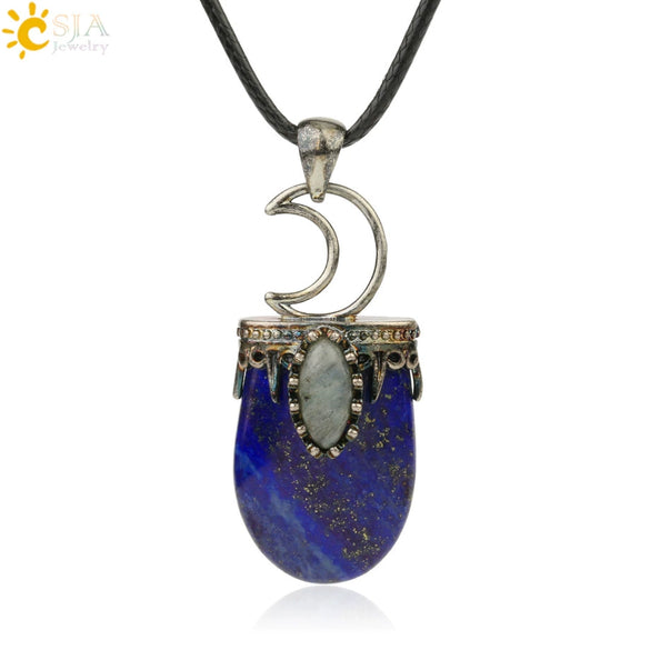 Minimalist Natural Crystal U Shaped Moon Inlaid Glitter Flat Crystal Necklace With Bead Chain