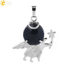 Minimalist Natural Stone Crystal Angel Wing Pendant Necklace Charm For Women In Multicolor Alloy Jewelry