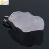 Minimalist Natural Stone Irregular Pendant Necklace With Electroplated Copper Accessories Crystal Quartz Hanging Ornament